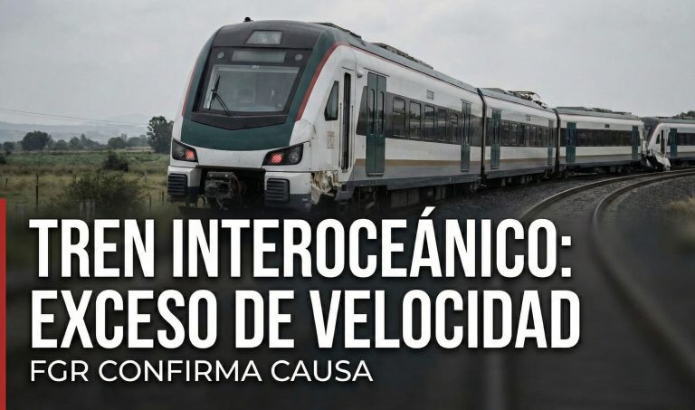 Exceso de velocidad causó el descarrilamiento del Tren Interoceánico: FGR