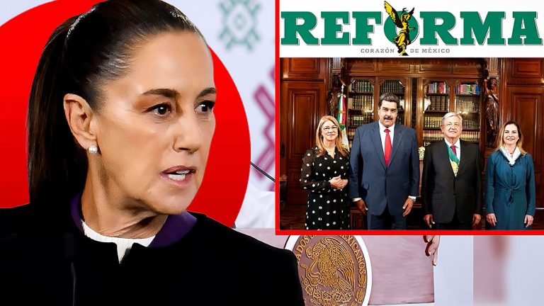 Sheinbaum acusa a Reforma de manipular imágenes para vincular a AMLO con señalamientos contra Maduro