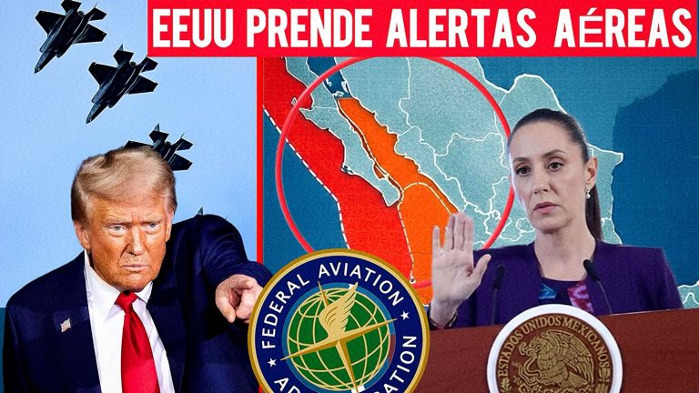 EEUU prende alertas aéreas por maniobras militares frente a costas de México
