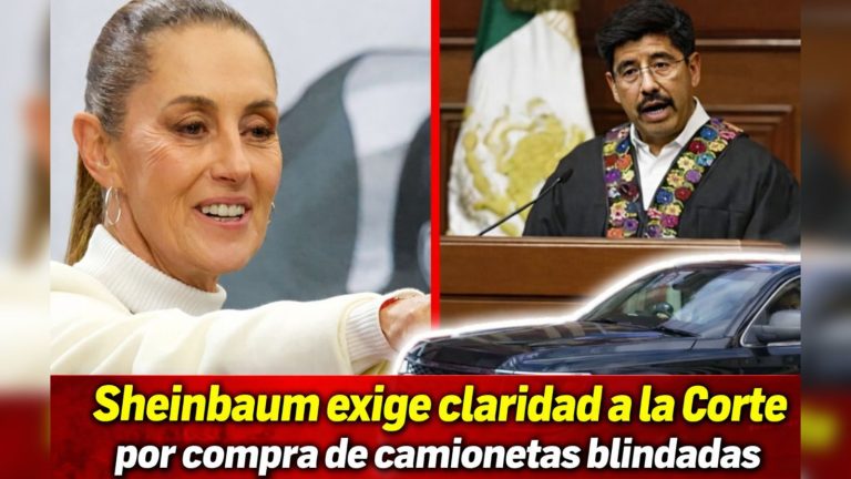 Sheinbaum exige claridad a la Corte por compra de camionetas blindadas