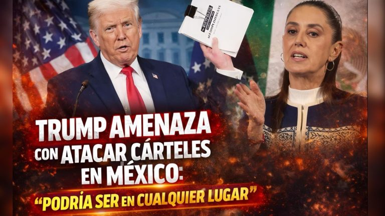 Trump amenaza con atacar cárteles en México: “Podría ser en cualquier lugar”