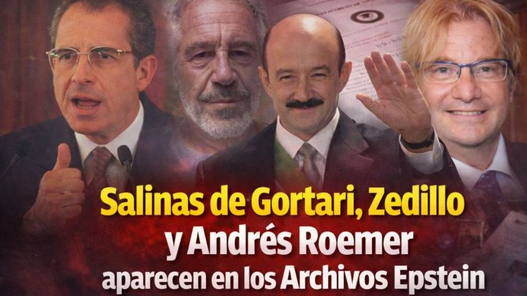 Salinas de Gortari, Zedillo y Andrés Roemer aparecen en los Archivos Epstein
