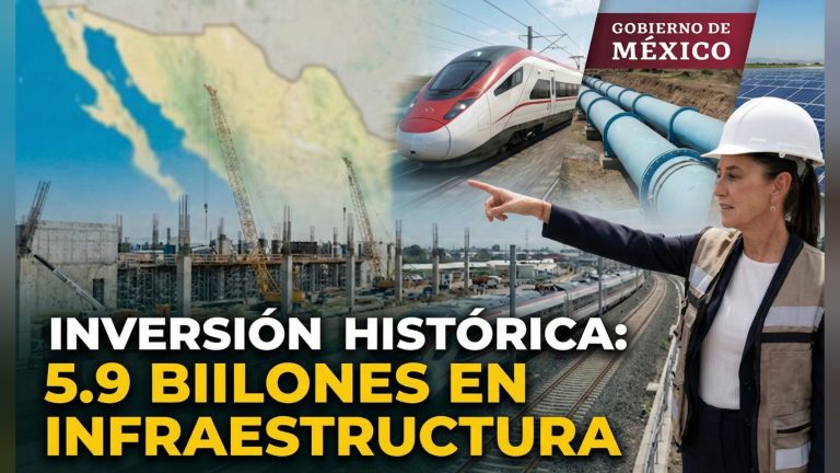 Claudia Sheinbaum anuncia inversion histórica de 5.9 billones en apoyos e infraestructura.