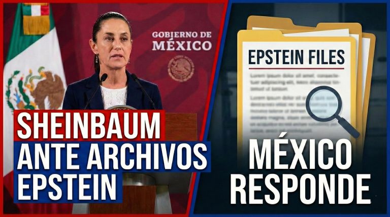 Sheinbaum abre la puerta a colaborar con Washington por los archivos Epstein.