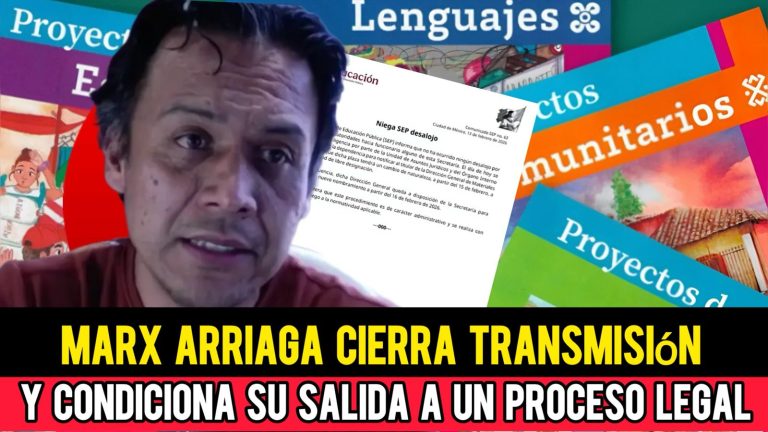 Marx Arriaga cierra transmisión y condiciona su salida a un proceso legal